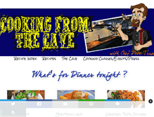 Tablet Screenshot of cookingfromthecave.tv